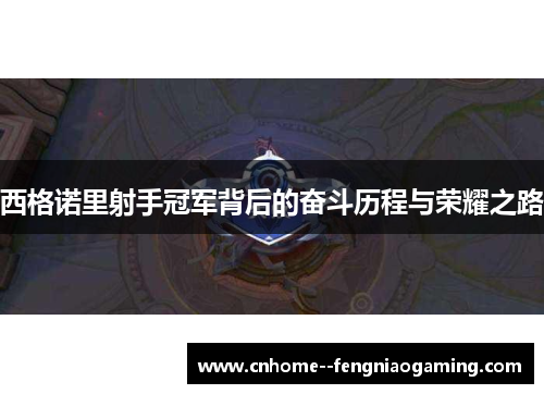 西格诺里射手冠军背后的奋斗历程与荣耀之路 西格诺里射手冠军背后的奋斗历程与荣耀之路